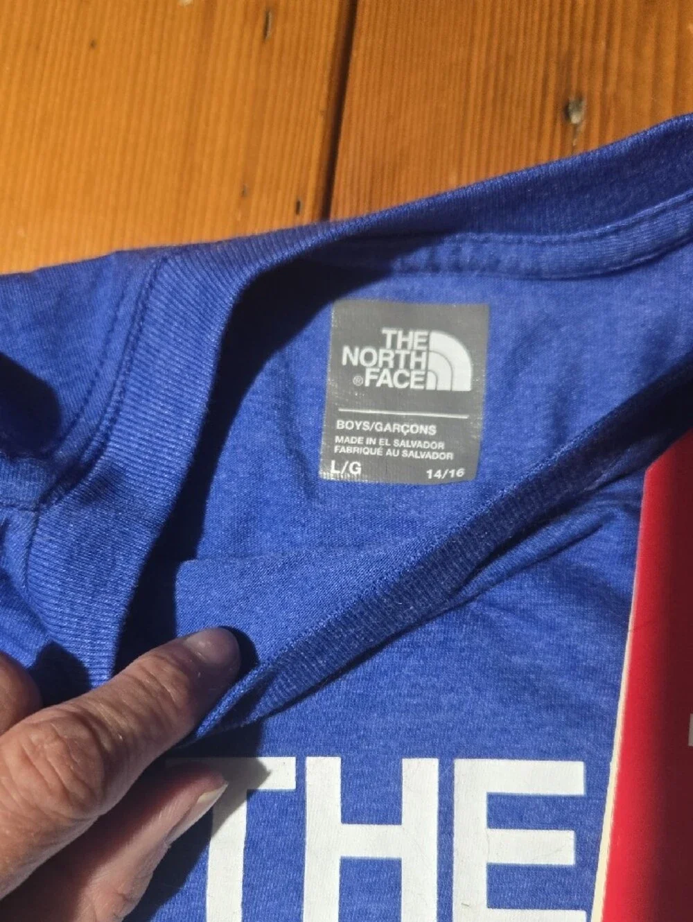 Nwt The North Face Royal Blue Tee with White Logo Sz L
